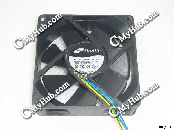 For shuttle DA08025B12U P008 DC12V 0.35A 8025 8CM 80mm 80x80x25mm 4Pin Cooling Fan DA08025B12U P008