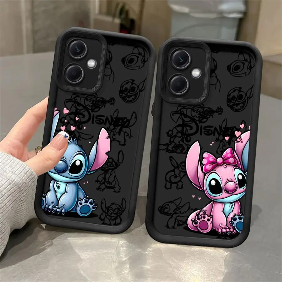 Disney Stitch Angle Phone Case for Redmi Note 10 12 13 4G 5G 10S 10Pro 11 11S 11 12 13 Pro4G 5G 11 12 13ProPlus5G 12S Matte