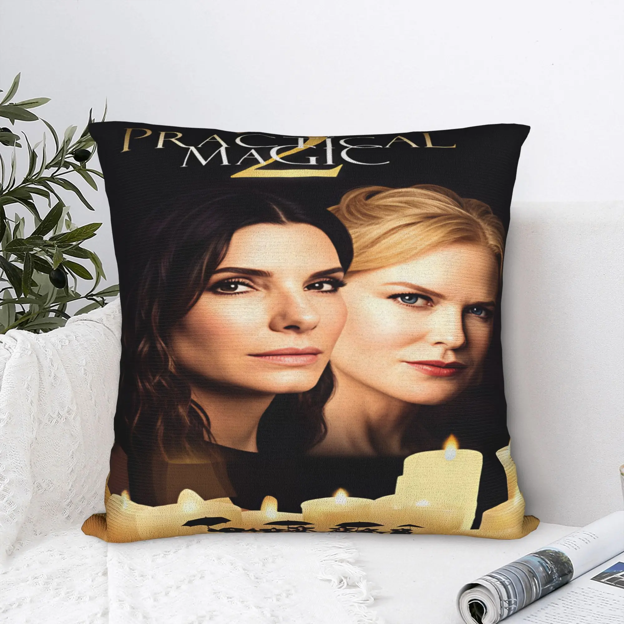 Practical-Magics Pillow Case  Fashion Pillow Cover Print Pillowcases For Sofa Home Decor