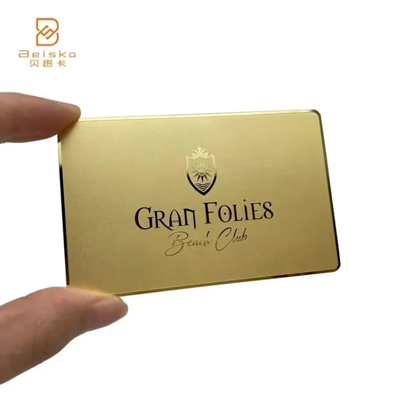 Изготовленная на заказ открытка из нержавеющей стали 304, серебряная зеркальная отделка, персонализированная металлическая лазерная резка, черная визитная карточка