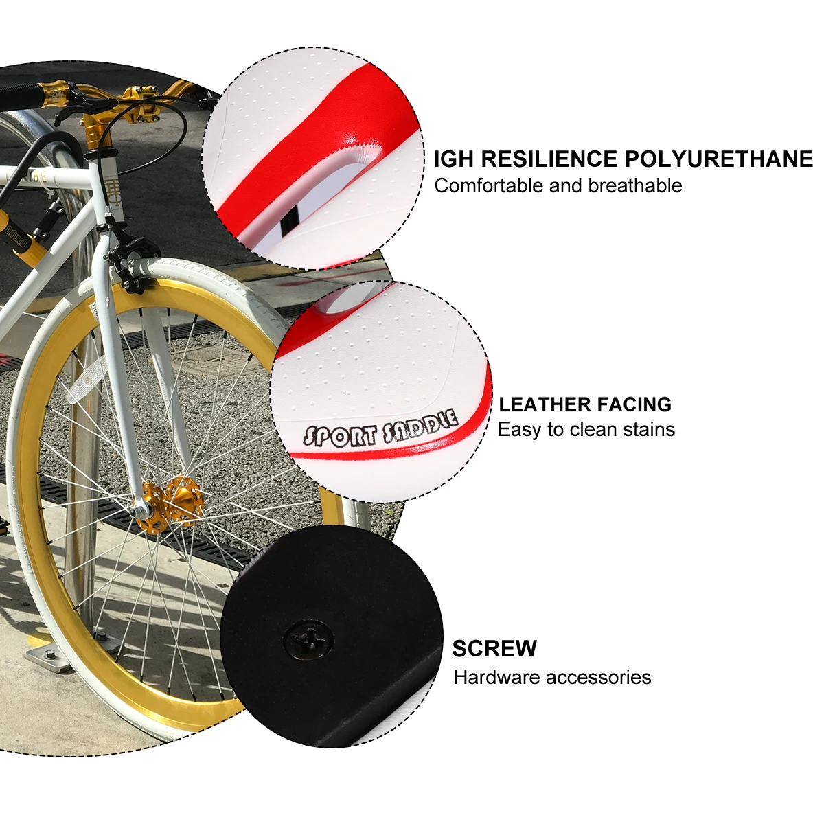 

1 pc Mountain Bike Saddle Hollow Design Breathable Bike Seat Comfortable Durable Cycling Saddle For Outdoor Riding