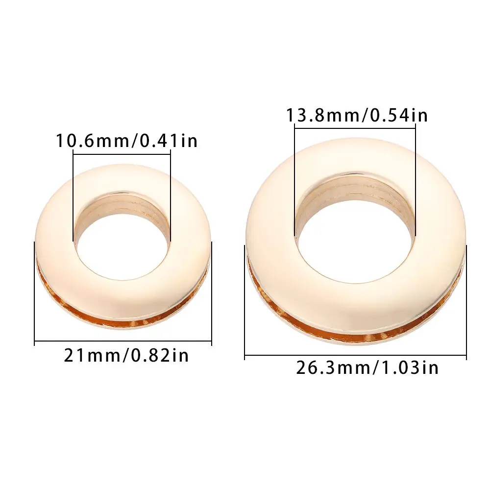 1Pc Alloy Hole Metal Eyelets with Screws Handbag Buckle Alloy Grommets for Leathercraft DIY Clothes Belt Ornament Accessories