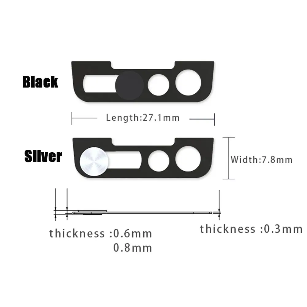 New Phone Lens Metal Accessories Privacy Cap Lens Sticker Webcam Cover Front Camera Slider For iPhone 13 ProMax Mini