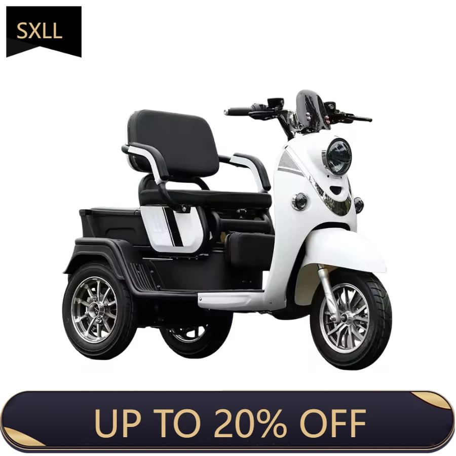

SXLL China Adult Electric Motorcycle 3-Wheel Electric Tricycle with Passenger Seat and Cargo Motor Tricycle Electric Tricycle
