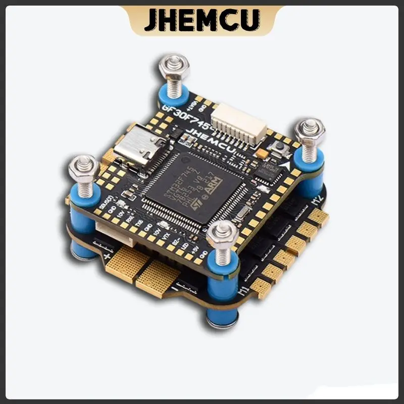 JHEMCU F745 Flight Controller Stack GF30F745-ICM Flight ControllerAM32A60 60A 4in1 ESC 3-6S 30X30mm for RC FPV Drone