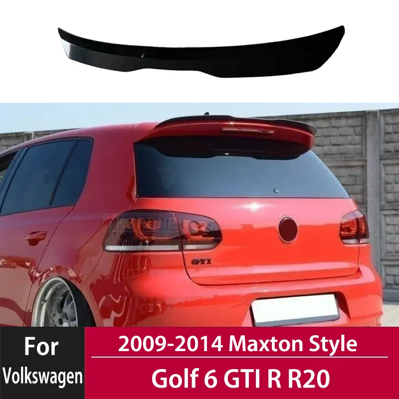 

Для Volkswagen Golf 6 GTI R R20 2009-2014 Maxton Style задний спойлер багажника, крыло, задний сплиттер для губ на крыше, автоаксессуары