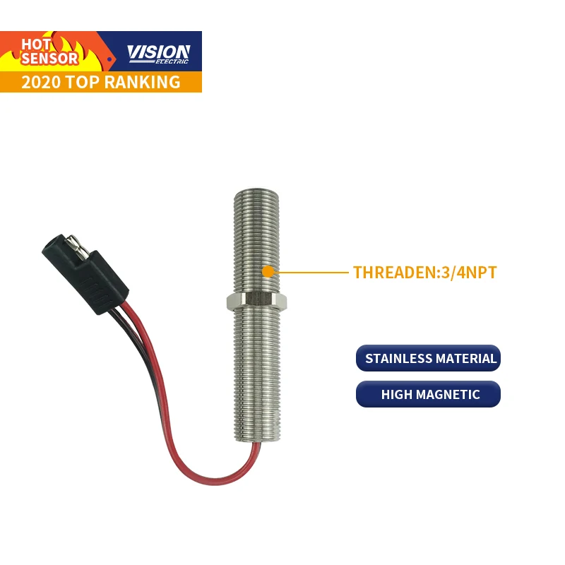 Factory Price M16*1.5 UNF Threaded Magnetic Speed Pickup  Sensor MSP6714 MSP6715 MSP6723