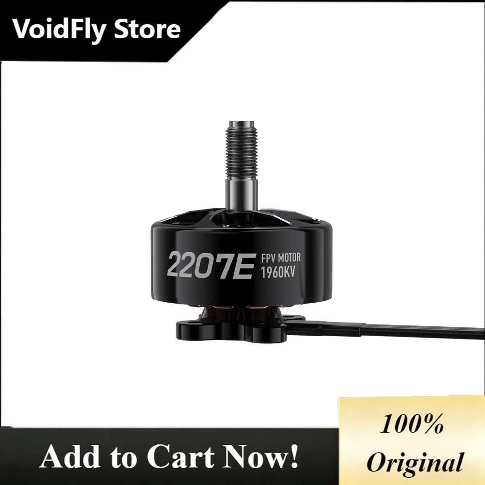 VoidFly GEPRC SPEEDX2 2207E FPV Brushless Motor 1500KV 1960KV 2020KV fFor 4-5 Inch FPV Racing Drone 6S Lipo 34.5g Lightweight