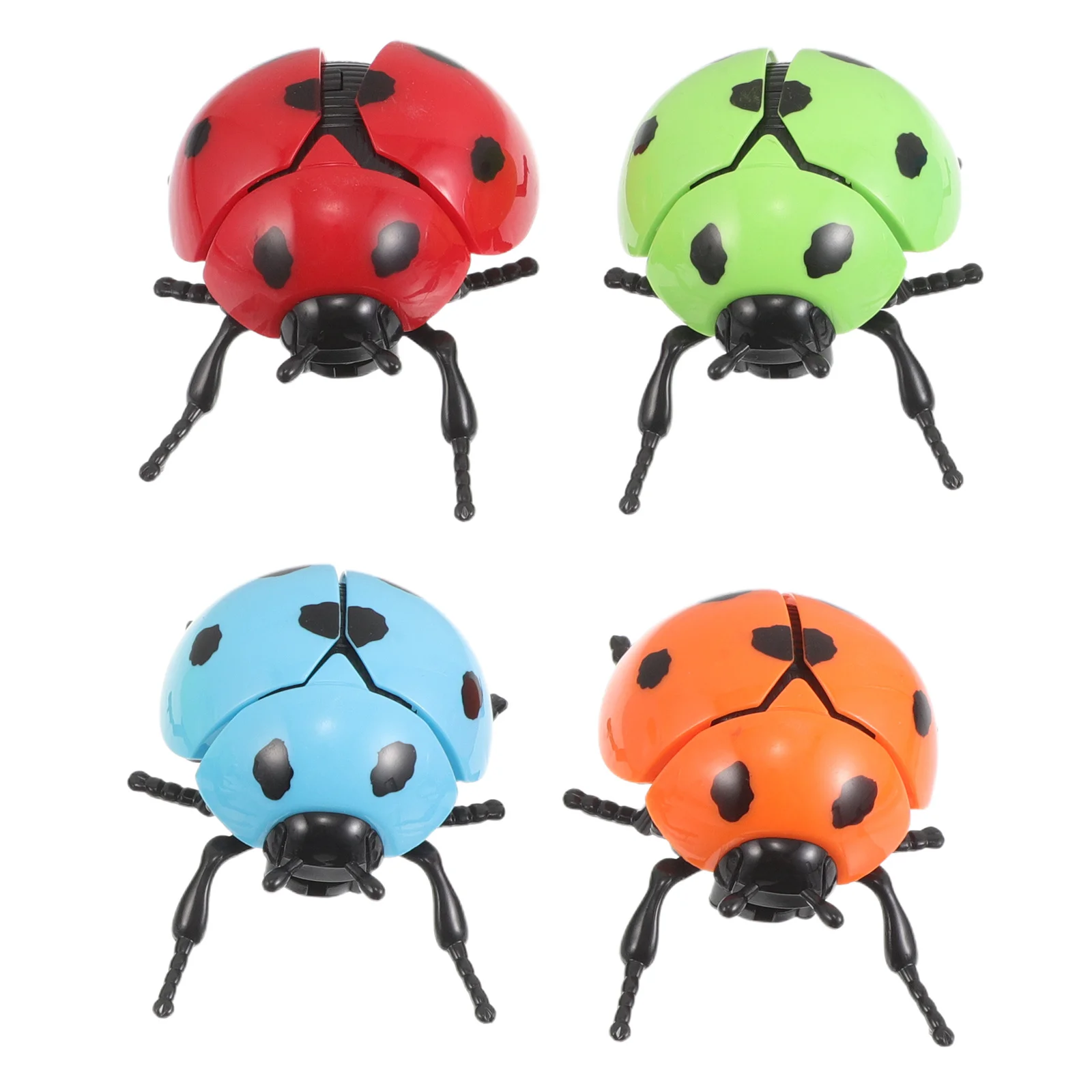 

4 шт. Механические заводные игрушки-жуковки для детей: ползающие, движущиеся, в стиле жуков, для творческих игр и рассказывания историй