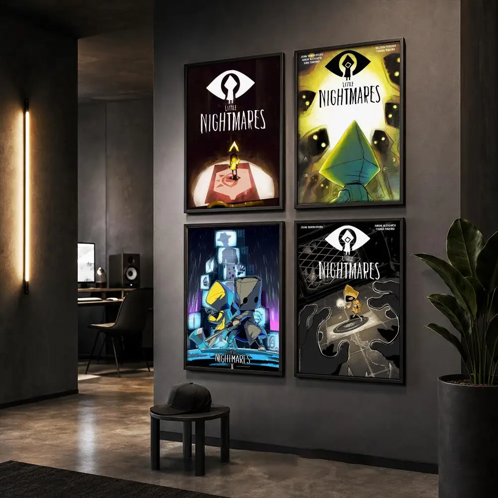 L-Little Nightmares Game Poster HD Home Wall Stickers House Hallway Living Room Bedroom Bar Office Decor Art Prints