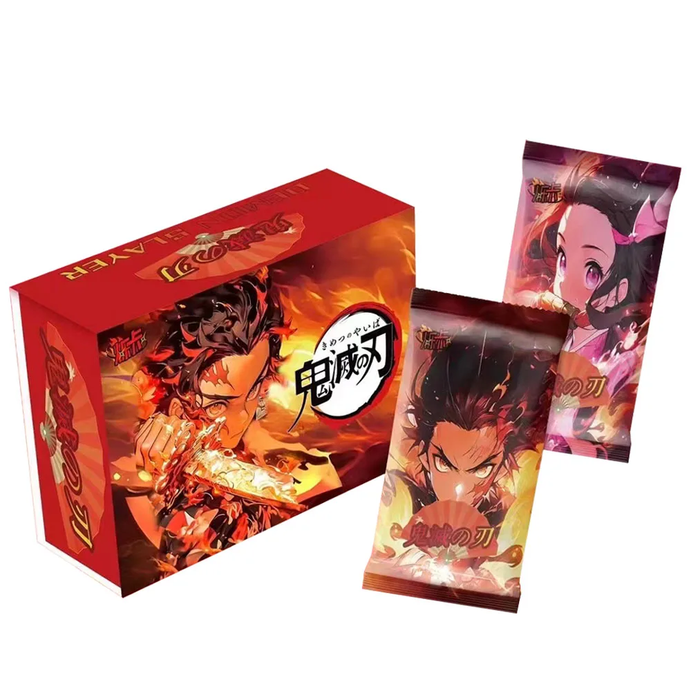 New SHUOKA Demon Slayer Cards Rare Character Card OR SPR SCG SZR KM Metal Card Children's Toy Gift Blind Box