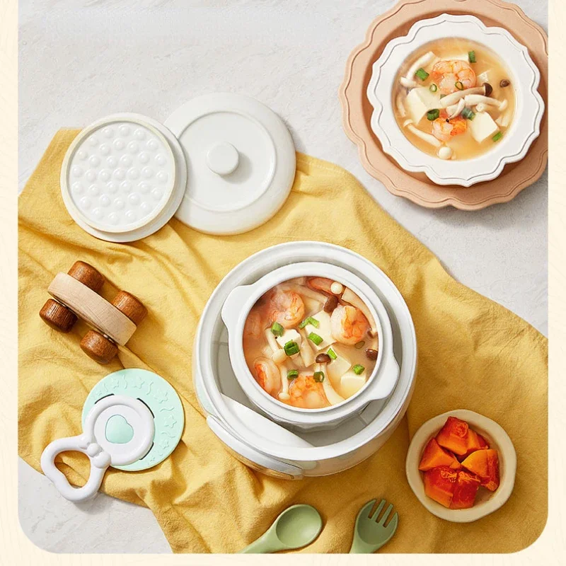 Electric Stewpot Baby and Infant Complementary Food Pot Cooking Porridge Integrated Multifunctional Reservation Ceramic Pot