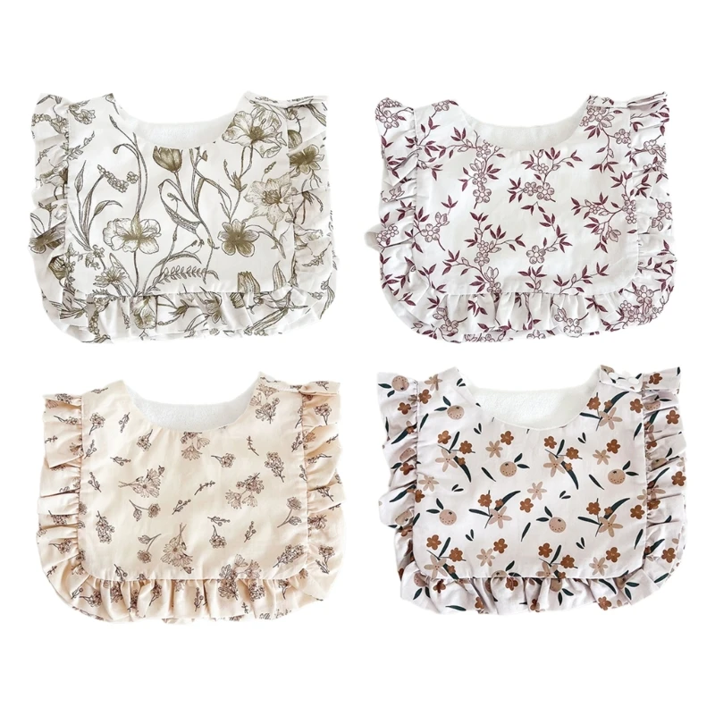 Comfortable Baby Smock Bibs Lovely Pattern Newborn Bibs Stylish Baby Bibs Gift