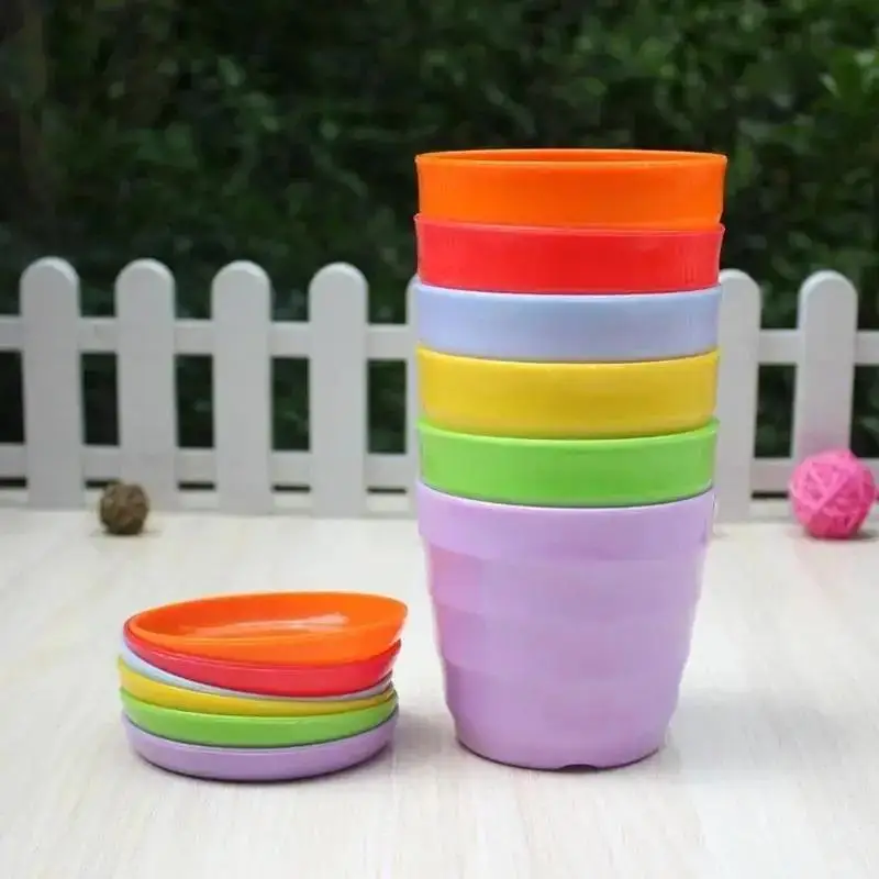 

1 Pcs Plastic Flower Pot Succulent Plant Flower Pot For Home Office Desktop Decoration Colorful Garden Supplies Color Randomly