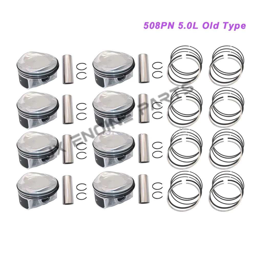508PS 508PN Engine Piston & Piston Ring Set For Jaguar XF XE Land Rover Discovery IV Range Rover Sport Velar 5.0 AJ133 5.0L 5.0T - view 3
