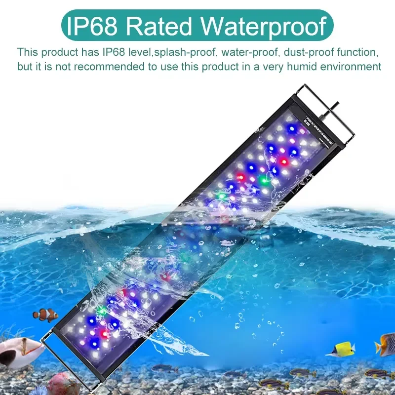 SIROKA SRK-YFT 90 cm Full Spectrum LED Aquarium Light for Fish Tank Coral and Aquatic Plants WRGB Luminous with Controller - view 4