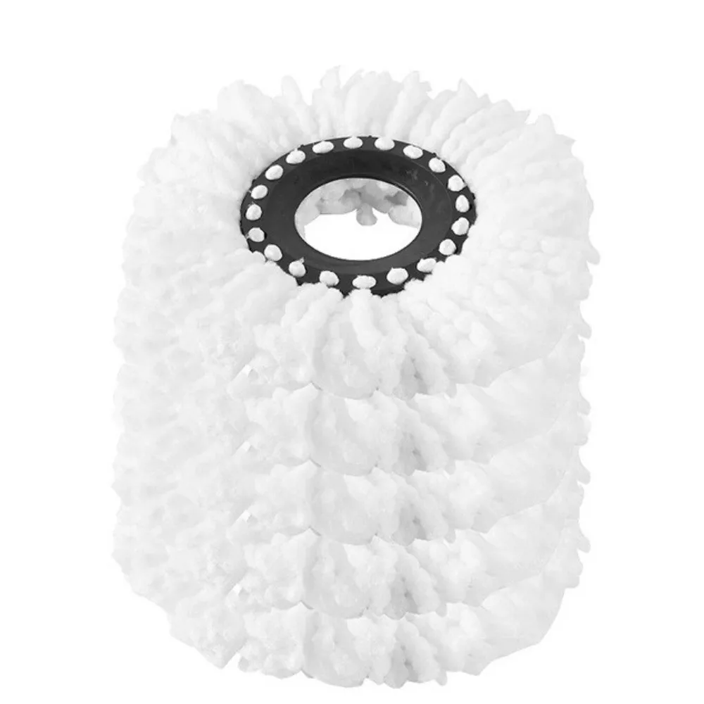 1pc Microfiber Spin Mop Replacement Head Standard Size Round Shape Mop Head Replacement Washable Removable