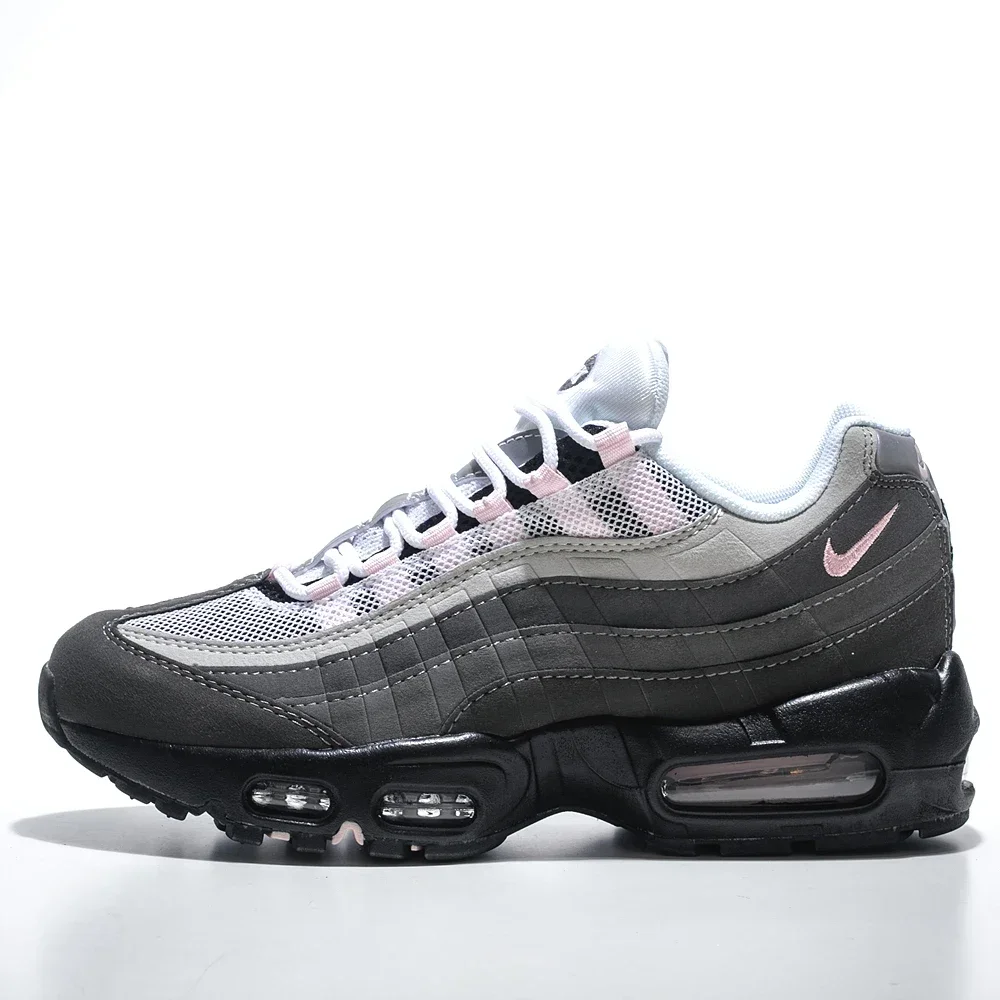 

Nike Air Max 95 серо-розовые противоскользящие износостойкие кроссовки на воздушной подушке для мужчин и женщин, спортивные кроссовки для бега на открытом воздухе, парные кроссовки