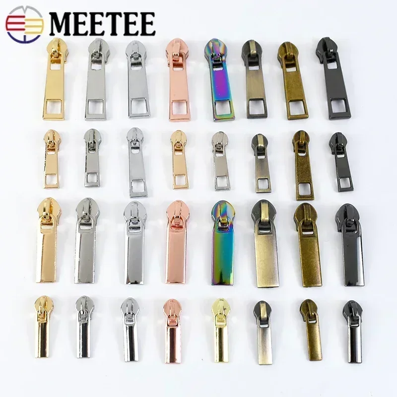 10/20Pcs 3# 5# Zipper Slider for Nylon Zips Bag Zippers Repair Kit Clothes Replacement Zip Puller Head Sewing Cursor Lock Pull