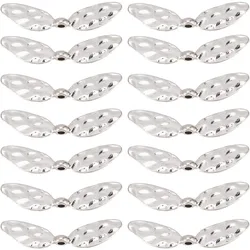 1 BOX 60PCS Alloy Angel Beads Wings Beads Metal Silver Small Butterfly Flying Dragonfly Fairy Wing Loose Spacer Beads Charms