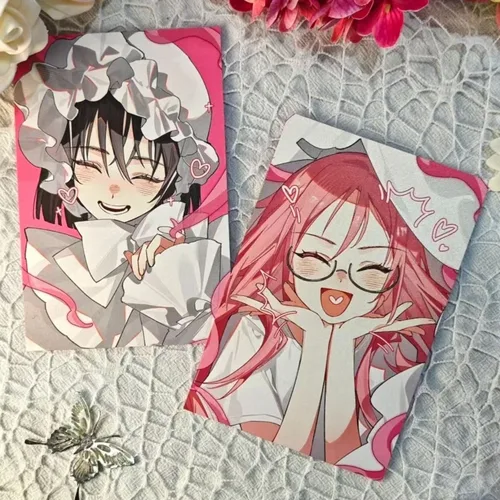 Alien Stage Anime tarjeta pequeña 3 pulgadas Mizi hasta tarjetas fotográficas marcapáginas niños estudiantes colección de regalos regalo impermeable adorno Diy Cos