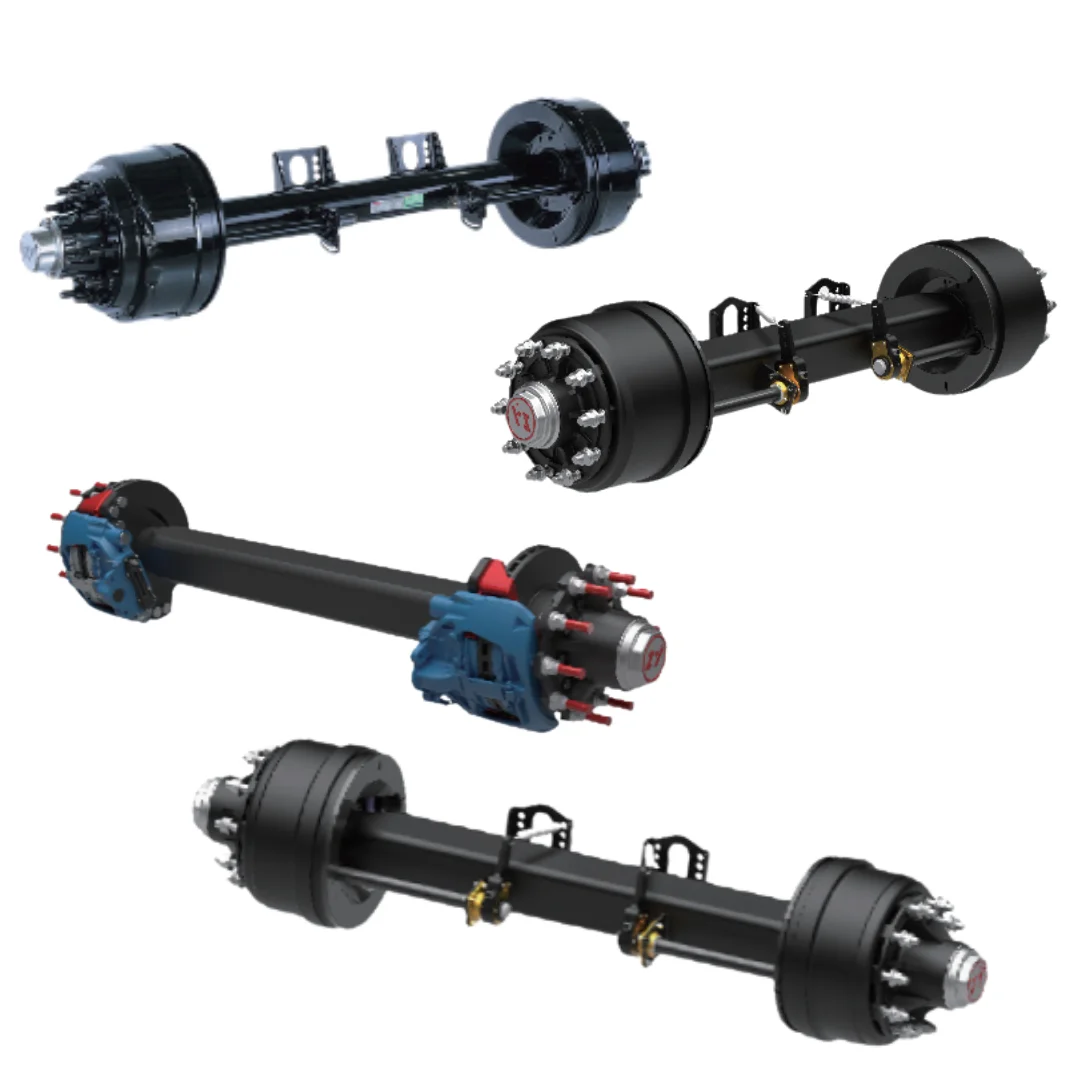 Asse motore anteriore pesante TLF da 20 tonnellate per autocarri con cassone ribaltabile minerari edili - Design con trave a I forgiata con riduzione del mozzo