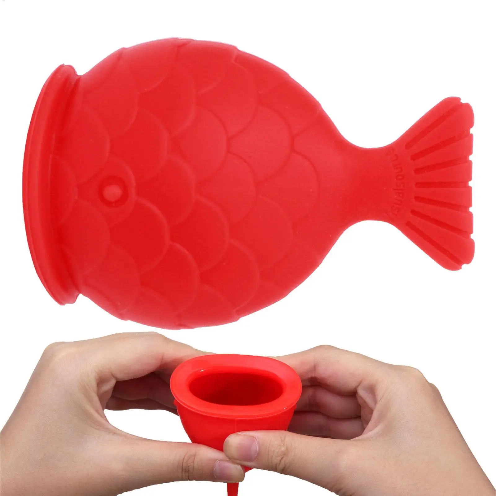 Silicone Fish Lip Plumper Enhancer, Gold&fish Shape Lip Beauty Device For Natural Pout, Women Girls Lip Care Tool