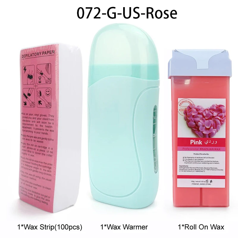 Unisex Roll on Ontharingswas Crème Ontharing Roller Wax Heater Waxen Hot Cartridge Warmer Apparatuur Tool Waxen Kit