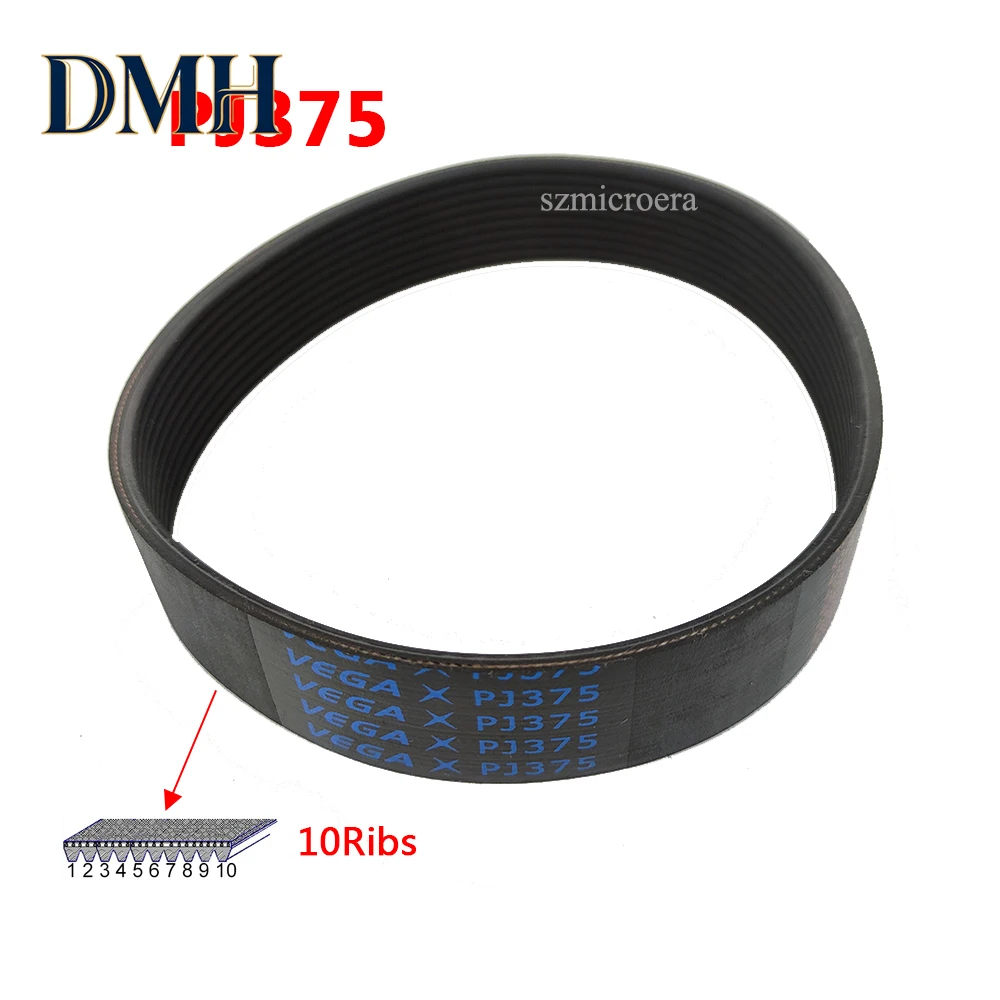 correia-de-transmissao-dmh-1pcs-vega-pj375-10-nervuras-azul-borracha-multi-ranhuras-multi-cunha-para-esteira-ergometrica