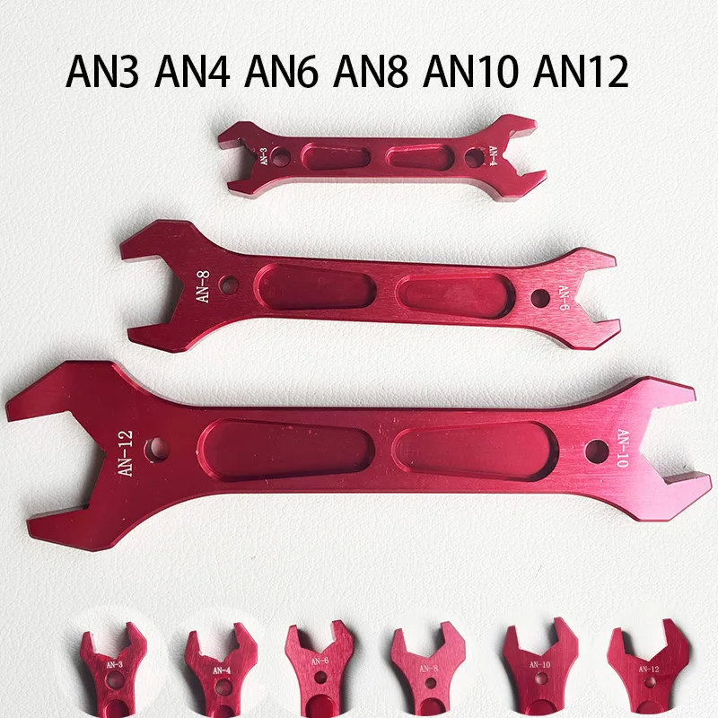 Dwustronny klucz aluminiowy AN Klucz nasadowy do węży Zestaw kluczy nasadowych AN3 AN4 AN6 AN8 AN10 AN12