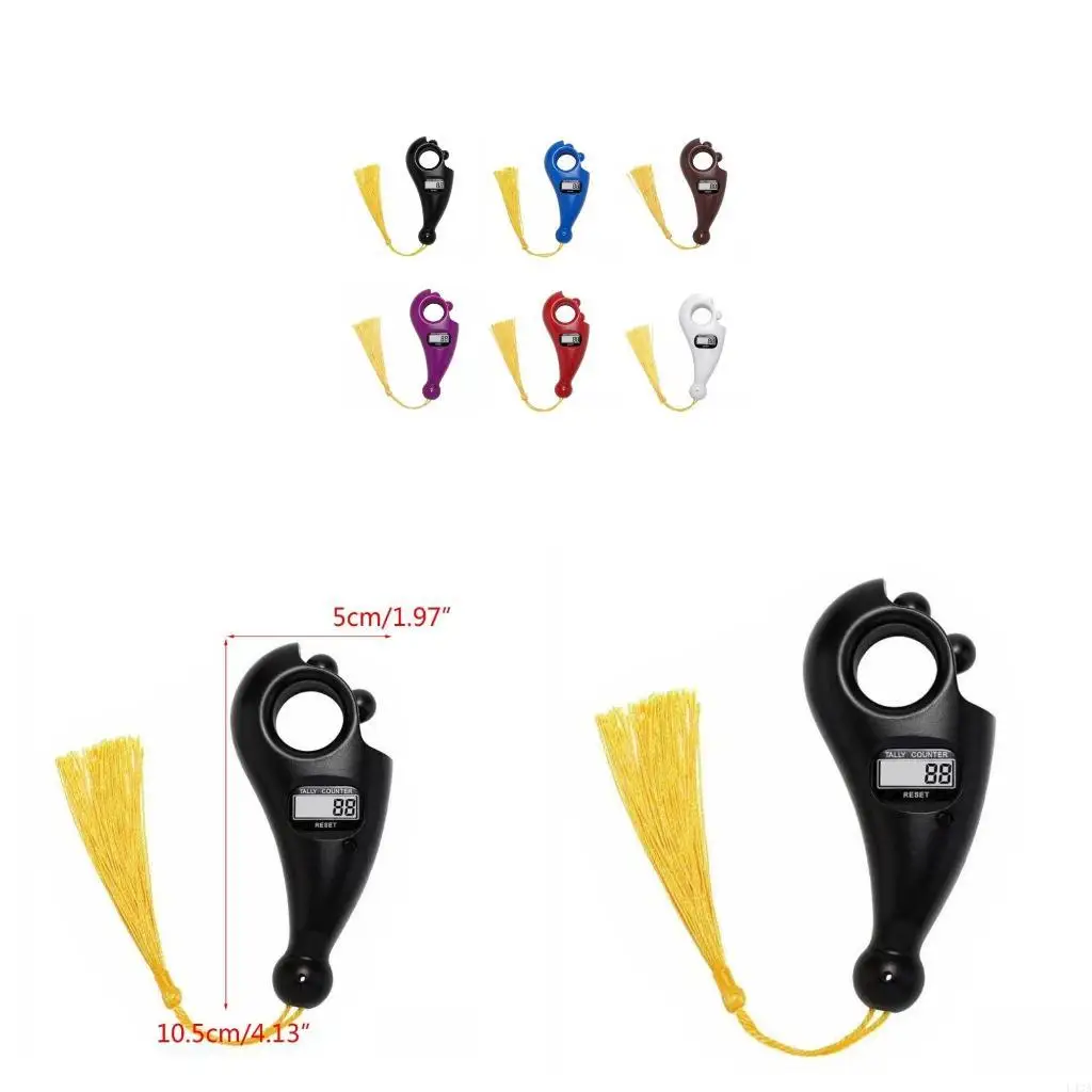 

L43A Finger Counter-Islamic Tasbih Bead Digital Counter Muslim Prayer Beads Decompression Bead Digital Counter Finger Toy