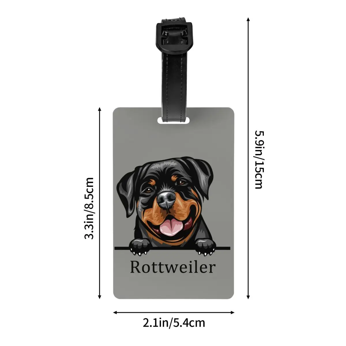 Rottweiler Hund Gepäck anhänger Haustier Tier Reisetasche Koffer Privatsphäre Abdeckung ID-Etikett