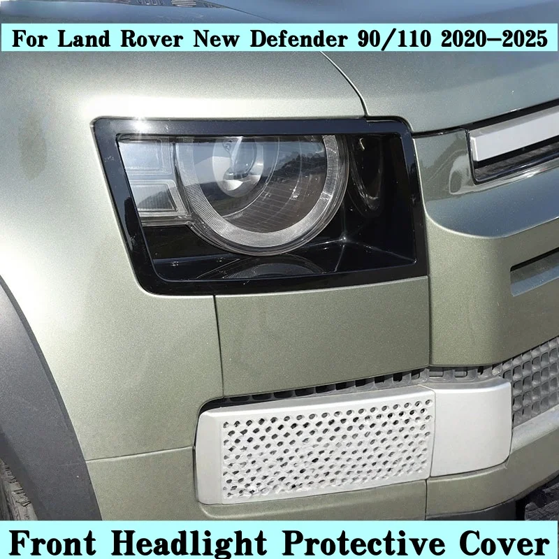 

For Land Rover Defender 90 110 2020-2025 Car Styling ABS Car Lampshade Headlight Protective Cover Car Accessories