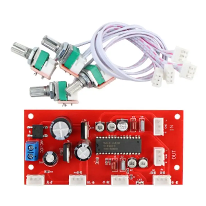 

A13E-UPC1892 HIFI Стерео предусилитель с регулировкой громкости и тембра, плата с разделением потенциометров для регулировки высоких и низких частот