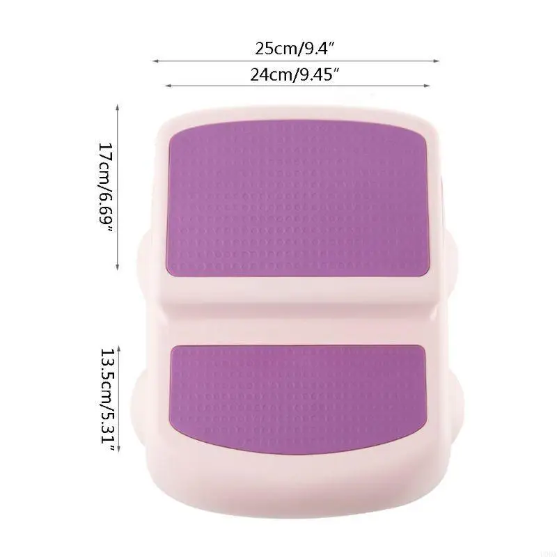 Anti-Rutsch-Kleinkind Zwei-Stufen-Stuhl für Kinder Toilette Töpfchentraining Waschhand Hand