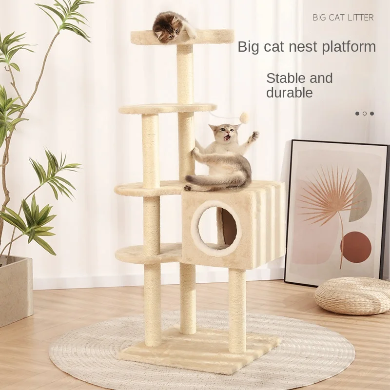 Cat Climbing Frame Nest One Sisal Small Toy Cat Scratching Frame Supplies Scratching Board Cat Tree House