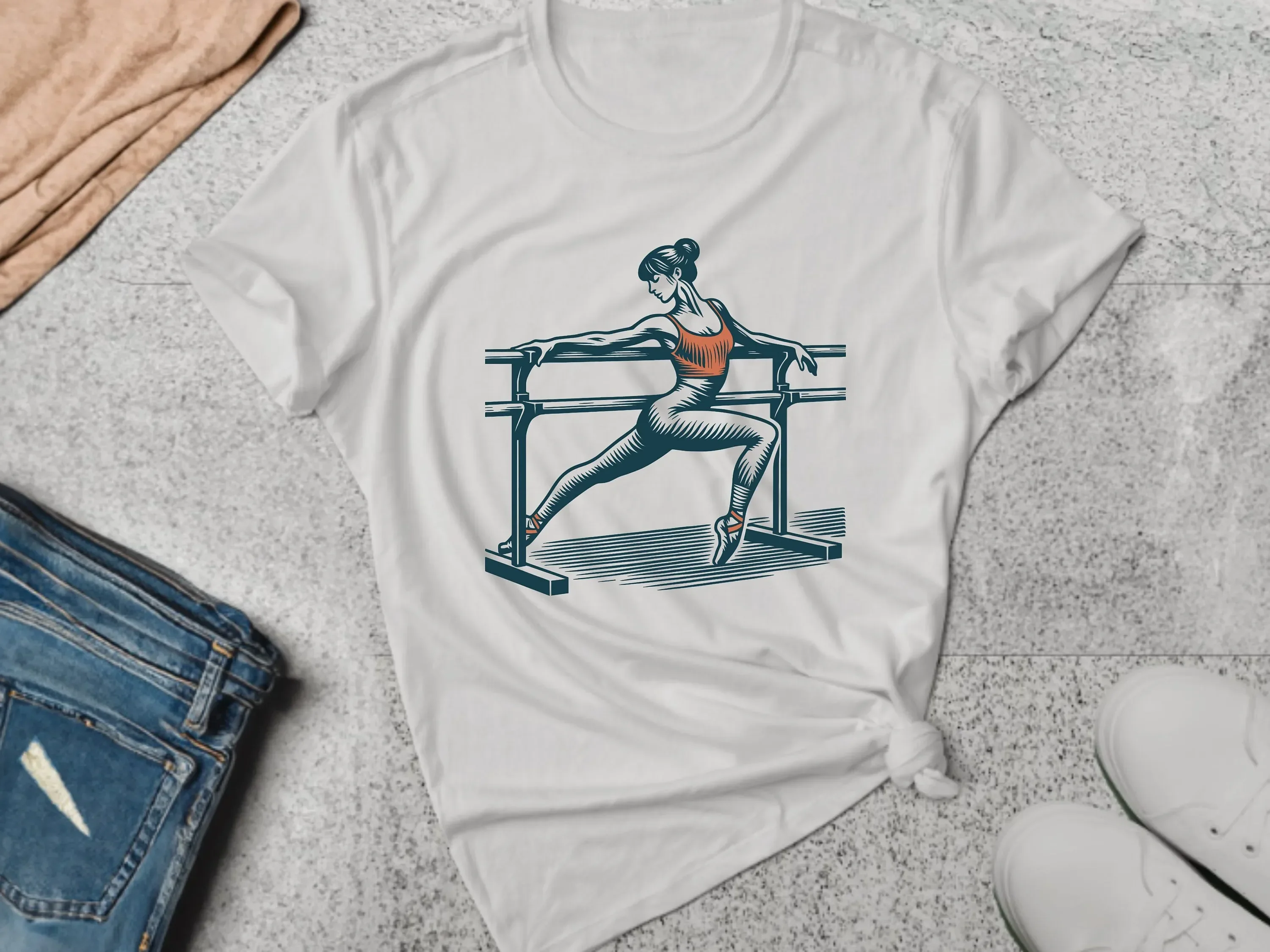 Ballet T Shirt Barre Top Dancer Pli Dance Teacher Workout