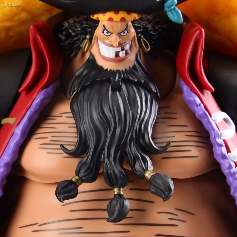 반다이 정품 S.H. 피규어아츠 시리즈 가동 피규어 원피스 시리즈 마샬 D. 티치 - 사황 - 블랙비어드 모델 피규어