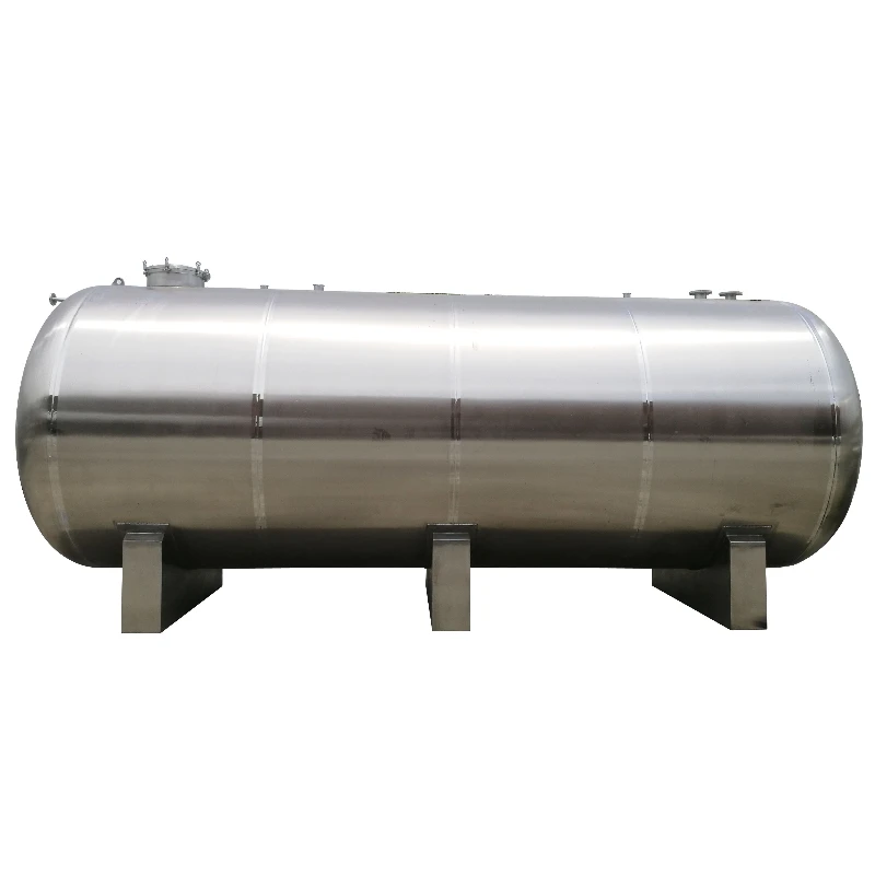 

Large stainless steel 304 or 316 horizontal storage tanks for oil and water