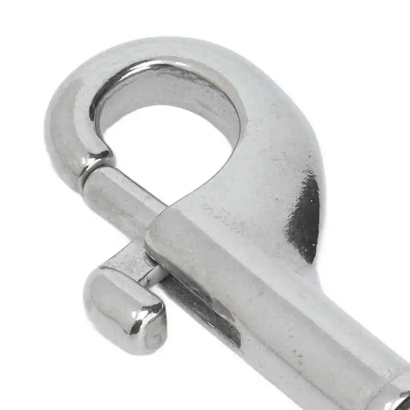 2Pcs 316 Stainless Steel Scuba Diving Clips Eye Snap Hook Dive Single Ended Eye Bolt Hook Single Ended Bolts Hook