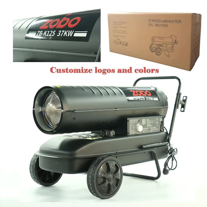 가금류 농장 난방 장비 돼지 닭장 육추기 산업용 온실 송풍기 37KW 등유/디젤 열풍기