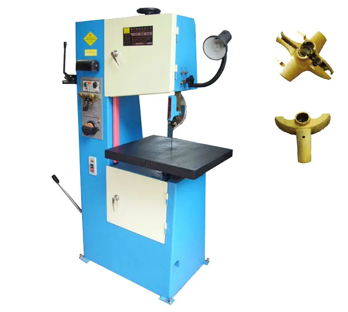 Brass Aluminum Iron Brass Metal Parts Mini Cutting Vertical Band Saw Hine For Foundry Castings