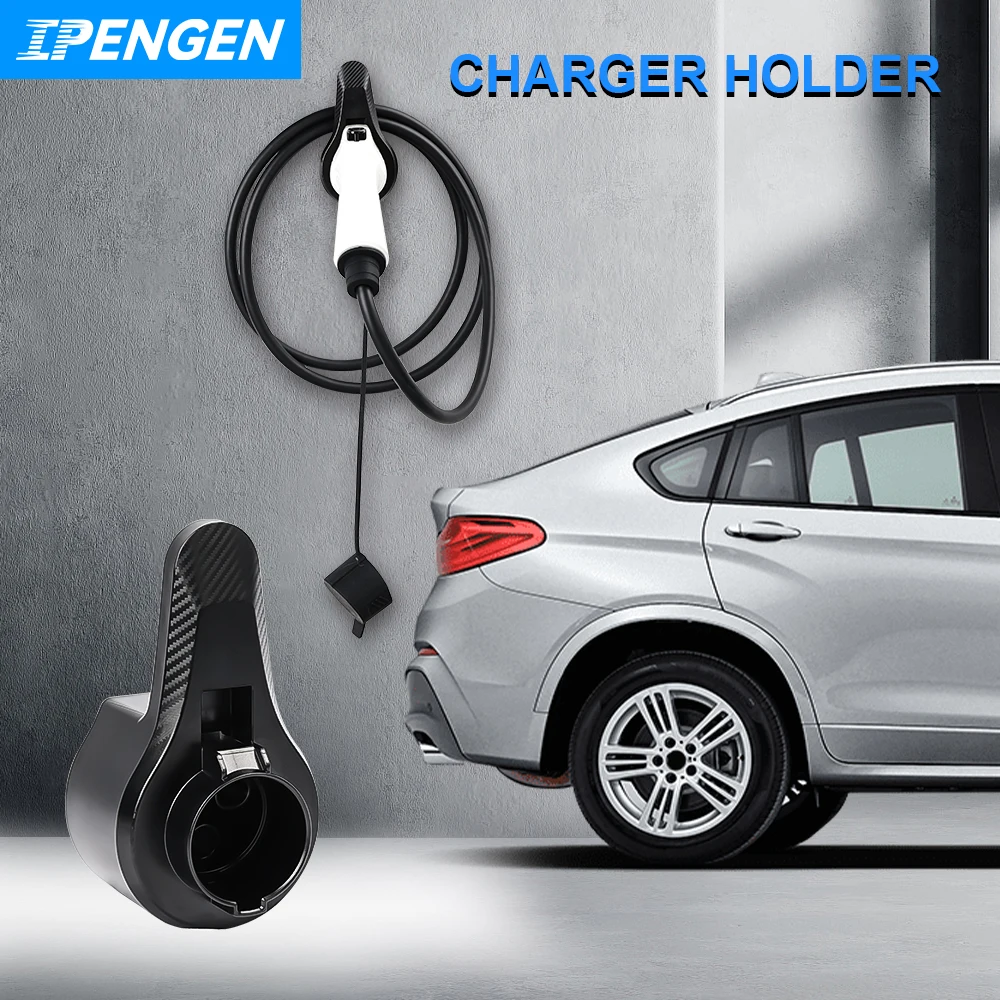 Suporte de cabo IPENGEN Ev coldre de arma Evse tipo 1 J1772 plugues para soquetes acessórios para unidades de carregamento de veículos elétricos