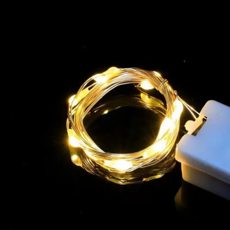 Glitter flower string lights cake gift box Christmas tree decoration copper wire atmosphere LED lights
