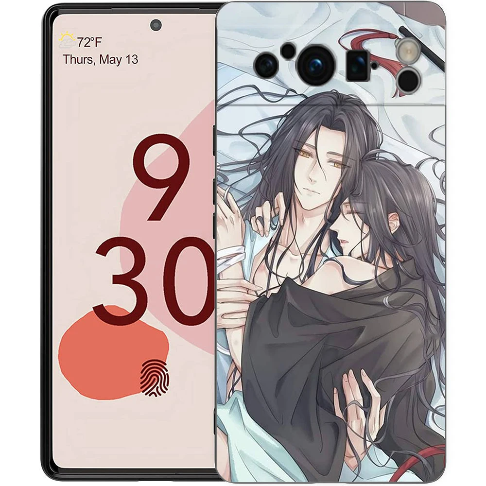 حافظة هاتف لهاتف جوجل بيكسل 9 8 7 6 9A 8A 7A 6A Pro 10 9 Pro XL حافظة ناعمة من البولي يوريثان مقاومة للصدمات Capas Mo Dao Zu Shi MDZS أنيمي