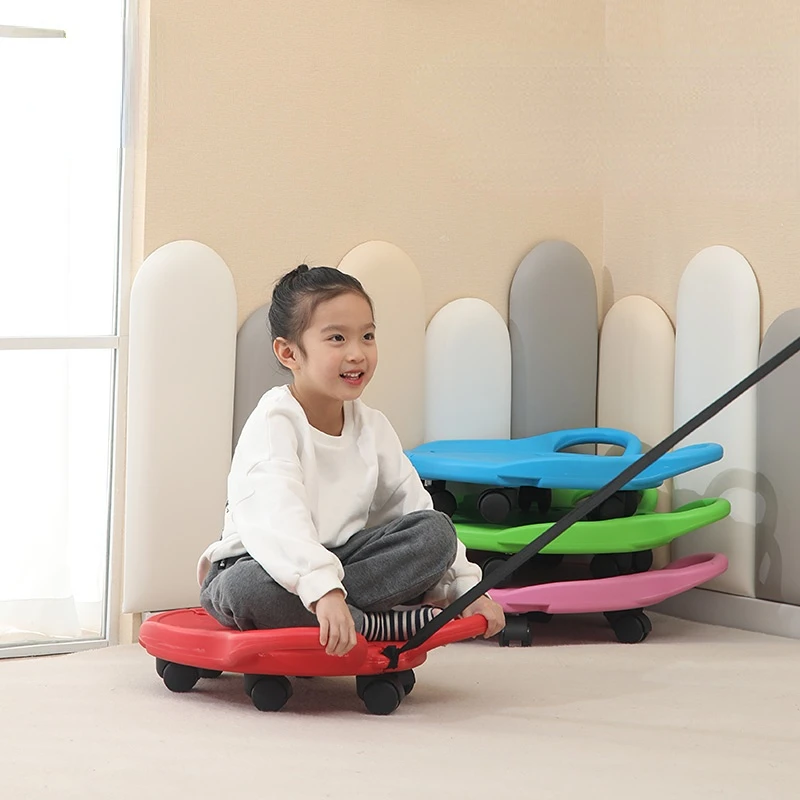 Large Scooter Sensory Training Equipment Household Insect-Type Balance Car Children's Vestibule Wood Surf Balance Board Toys