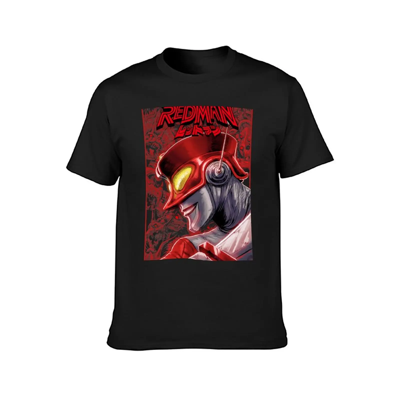 Redman - The Kaiju Hunter T-Shirt vintage aesthetic clothes for a boy mens workout shirts