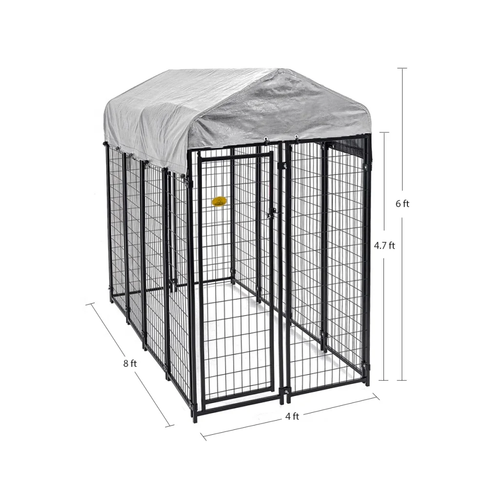 Large Outdoor Foldable Wire Mesh Fencing Dog Kennel