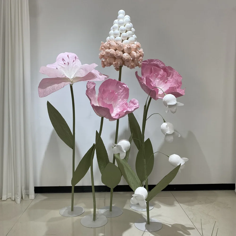 Wedding Green Plants Flower Breeding Giant Handmade Paper Flowers Hyacinth Oriental Mall Meichen Window Decoration