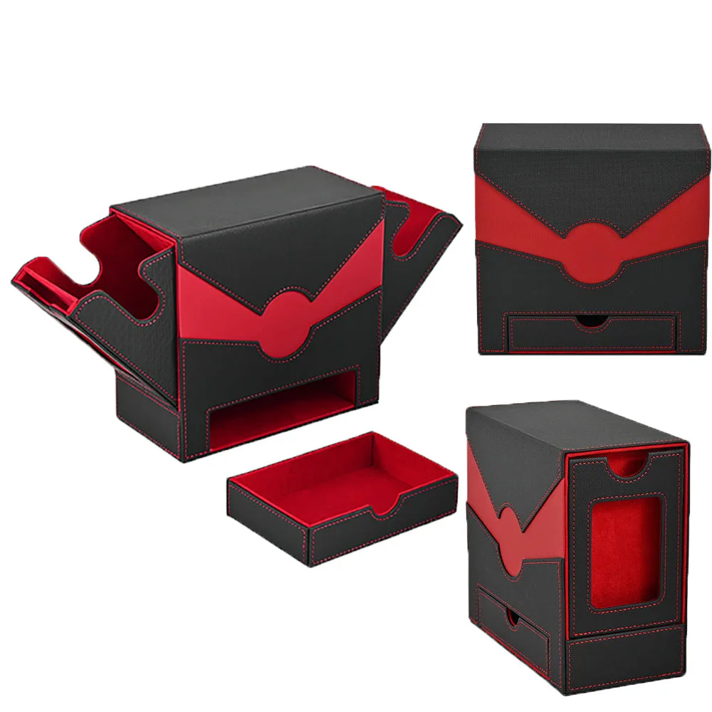 Deck Card Game Box For MTG TCG Sports Cards Trading Card Storage Box Cards Deck Cases With Covers And Dividers